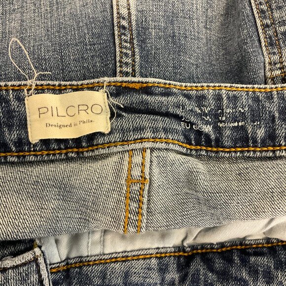 Pilcro Patchwork Jeans EU 60W US 26W Wide Leg - Picture 13 of 13